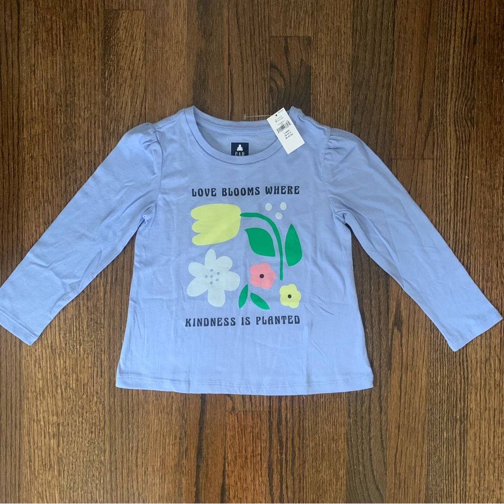 NWT Gap Love Blooms Floral Long Sleeve T-Shirt 4T